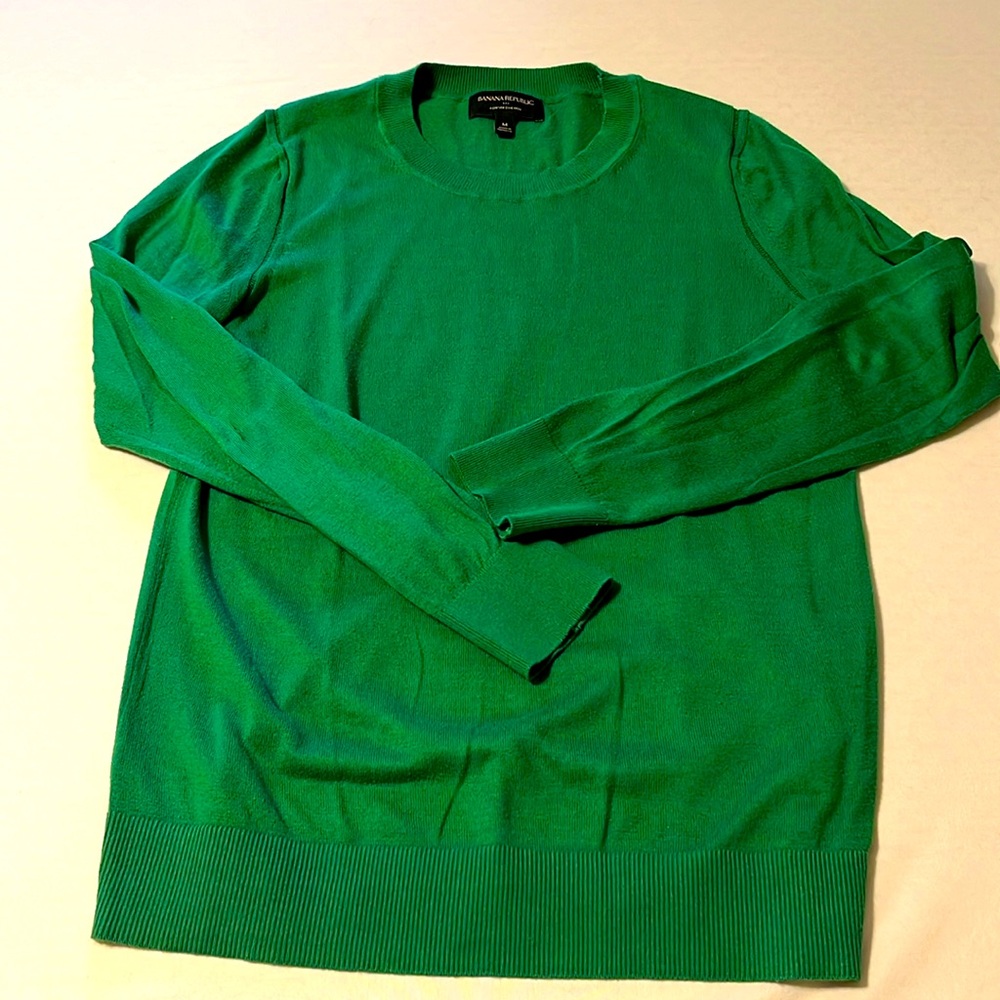 Banana Republic Forever Sweater Kelly Green